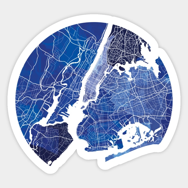 New York City Map Sticker by polliadesign